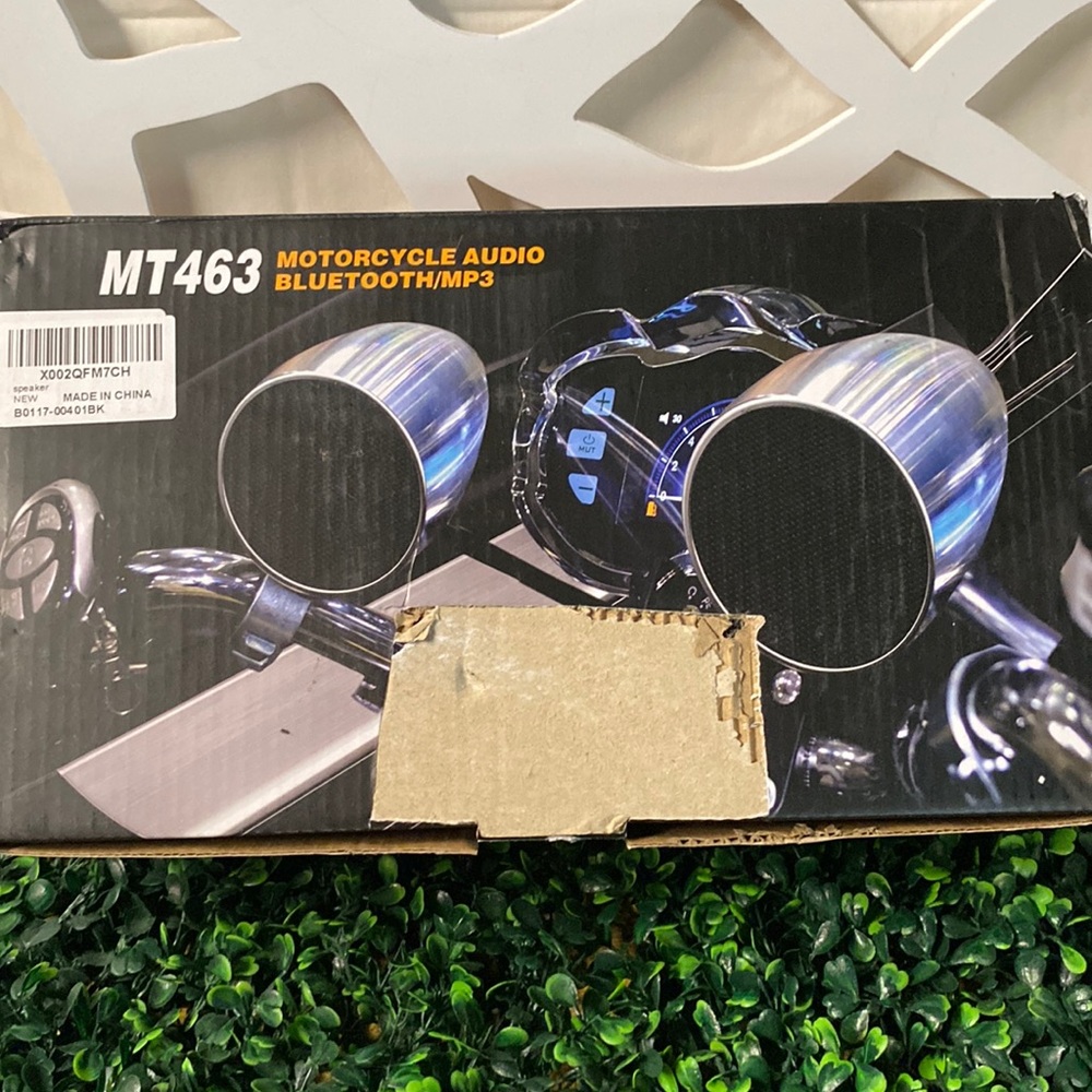 Motorcycle, audio speakers